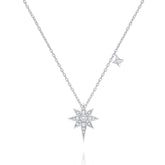 Diamond Double Star Necklace - Dracakis Jewellers